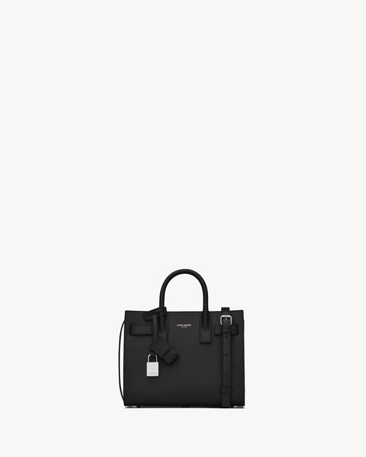 Saint Laurent Sac de Jour Nano bag in Black - front view