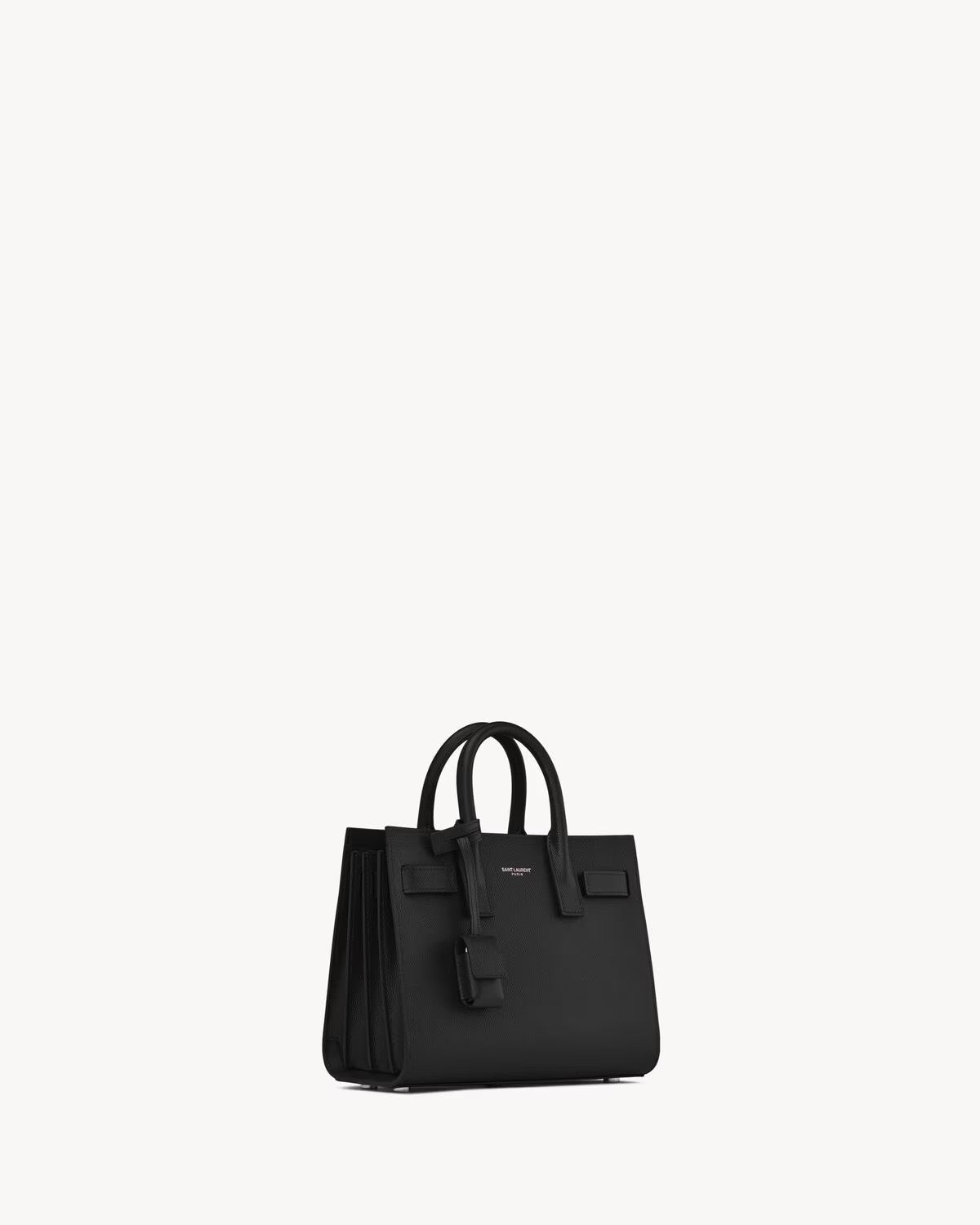 Saint Laurent Sac de Jour Nano bag in Black - detail view of padlock closure