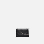 Bag It Frida Mini Milled Leather Crossbody Clutch – Black