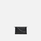 Bag It Frida Mini Pebbled Leather Crossbody Clutch – Black