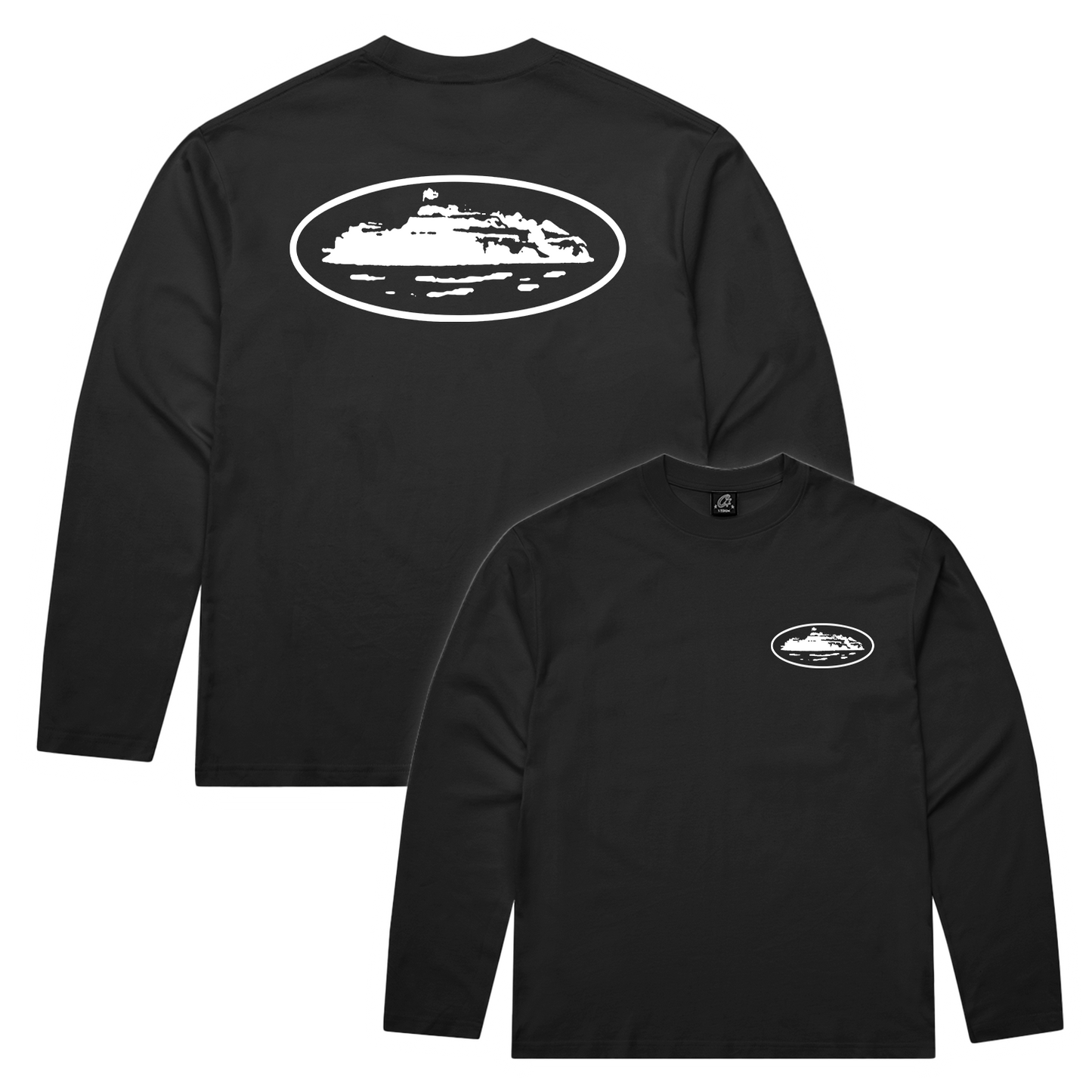 Corteiz OG Island Long Sleeve Tee - Black