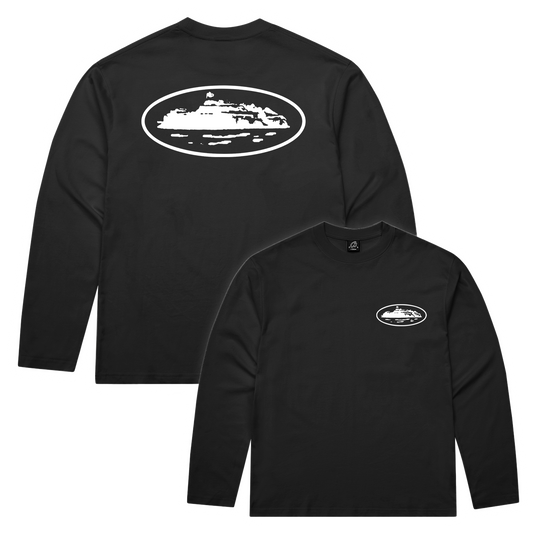 Corteiz OG Island Long Sleeve Tee - Black