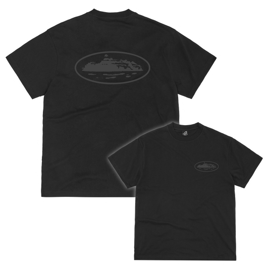 Corteiz OG Island Reflective Tee - Triple Black
