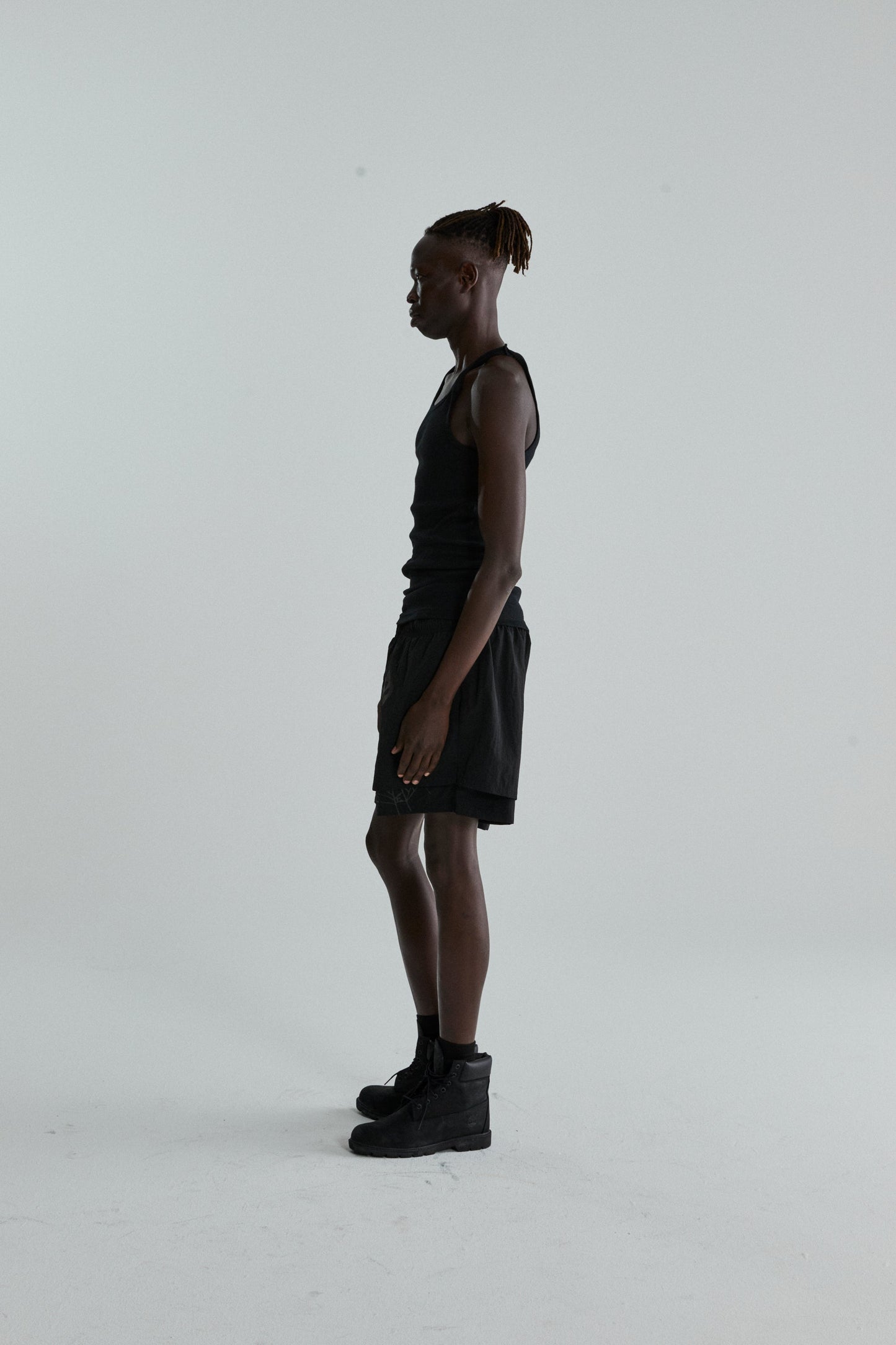 SP5DER OG Web Double Layer Short in Black