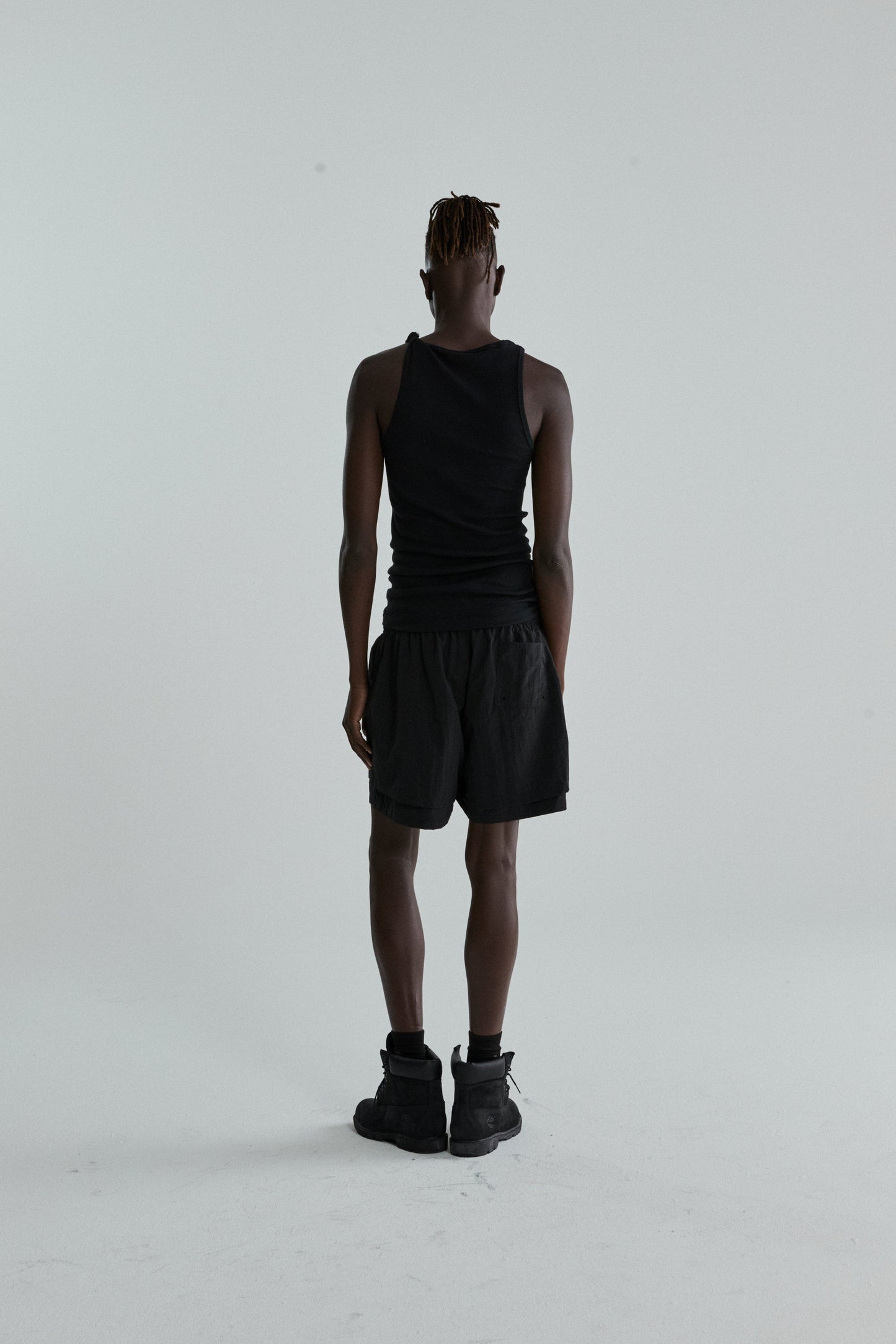 SP5DER OG Web Double Layer Short in Black
