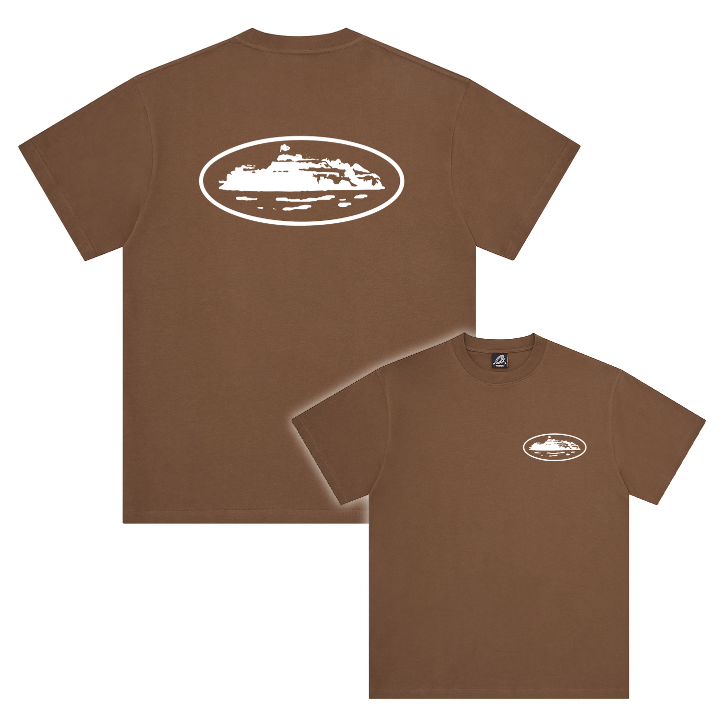 Corteiz OG Island Graphic Tee - Brown