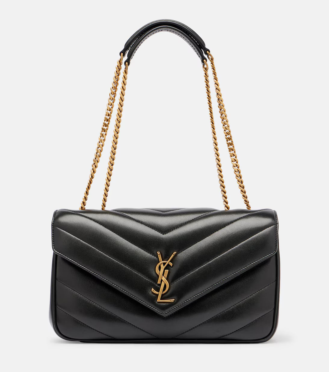 Saint Laurent Loulou Medium bag in Black - front view