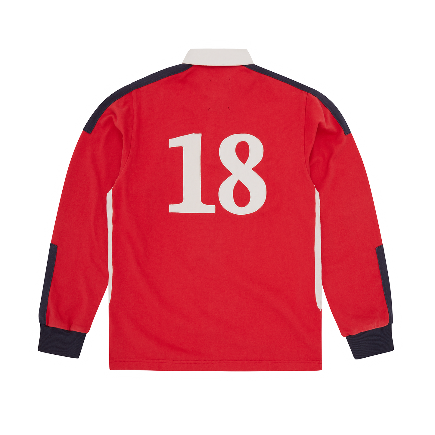 Corteiz Panelled Rugby Shirt - Red