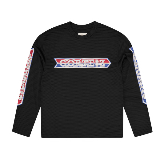 Corteiz Race Mesh Long Sleeve Jersey - Black