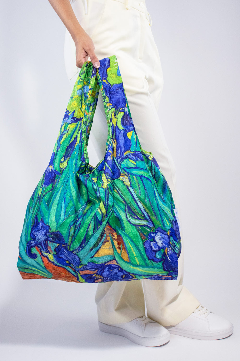 Bag It Van Gogh Irises Medium Reusable Bag – Recycled Foldable Tote