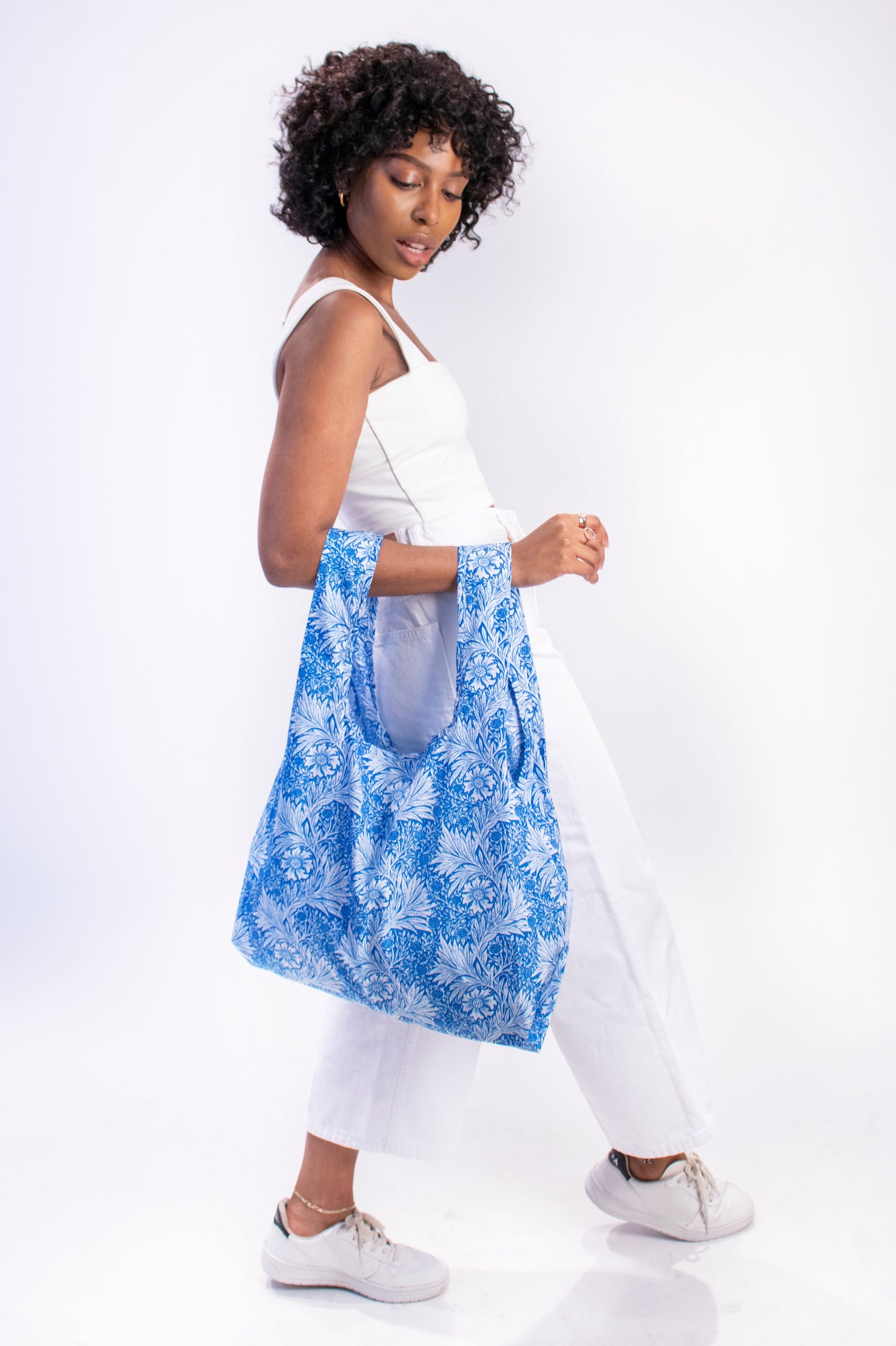 Bag It William Morris Marigold Medium Reusable Bag – Recycled Foldable Tote