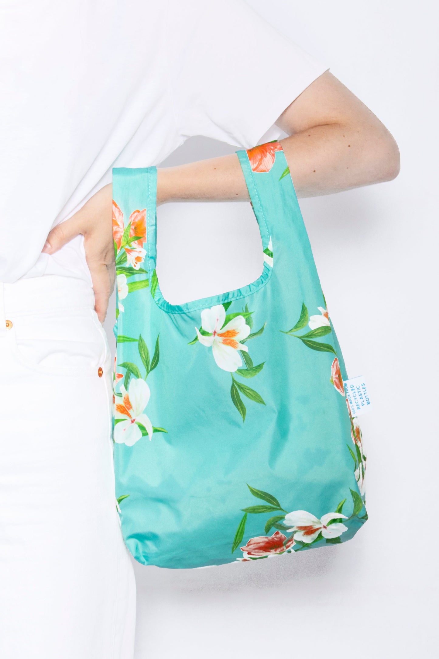 Bag It Floral Mini Reusable Bag – Recycled Foldable Tote
