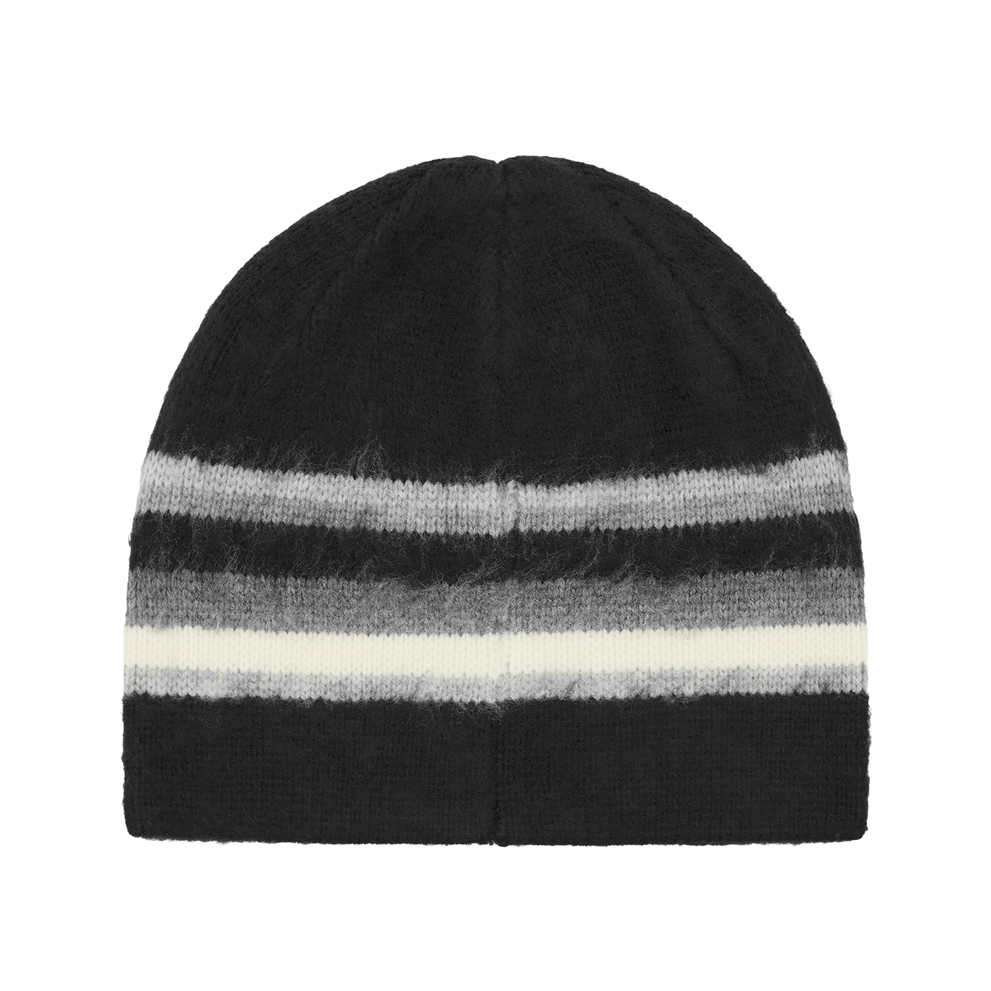 Corteiz Multi Stripe Knit Beanie - Black