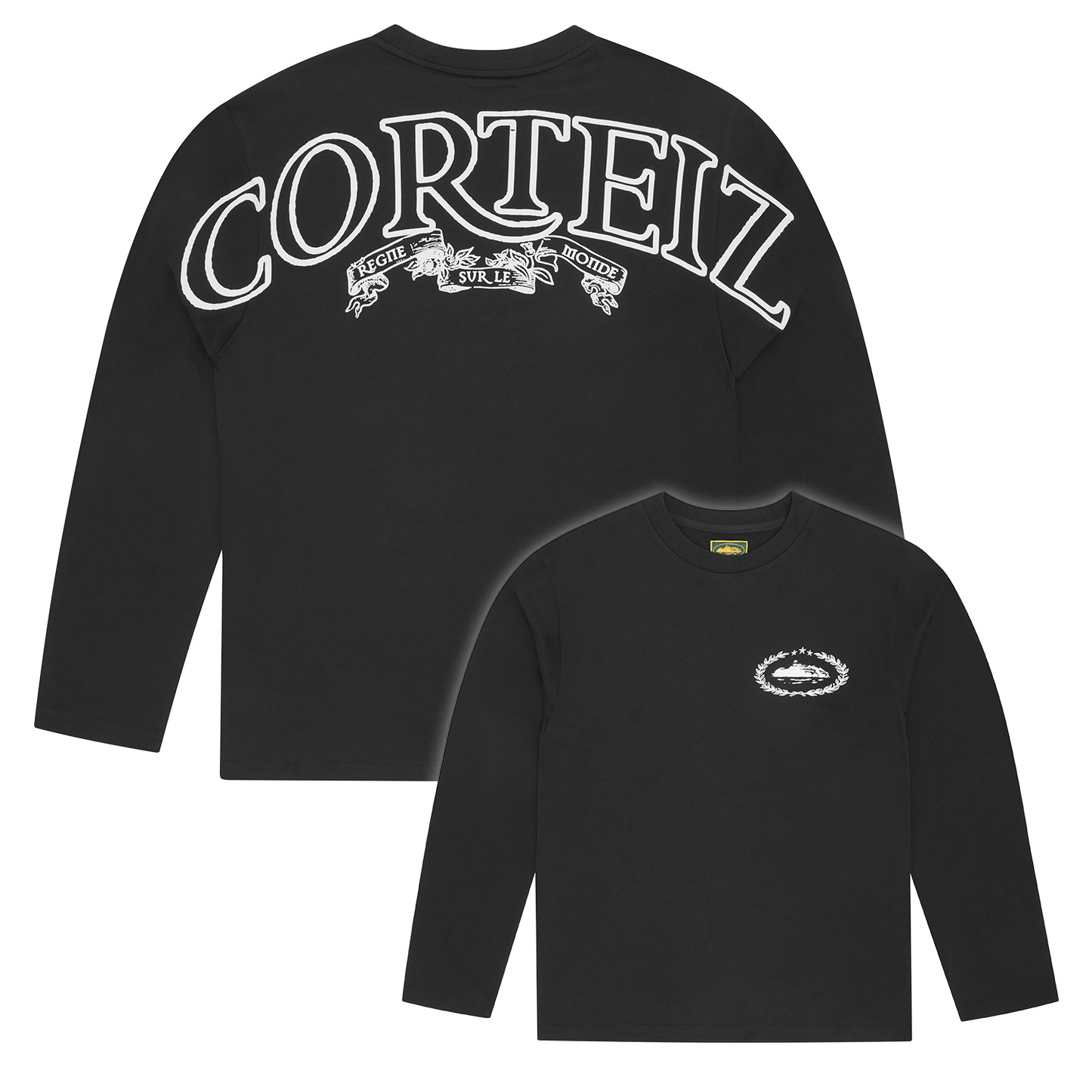Corteiz Royale Heavyweight Long Sleeve Tee - Black