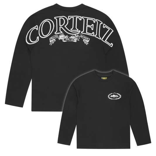 Corteiz Royale Heavyweight Long Sleeve Tee - Black