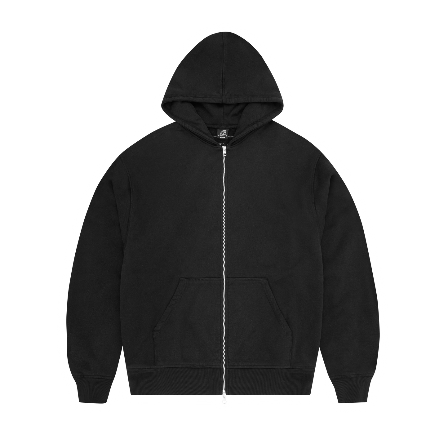 Corteiz Lundun Stitch Zip Hoodie - Triple Black