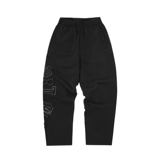 Corteiz Lundun Stitch Sweatpants – Triple Black