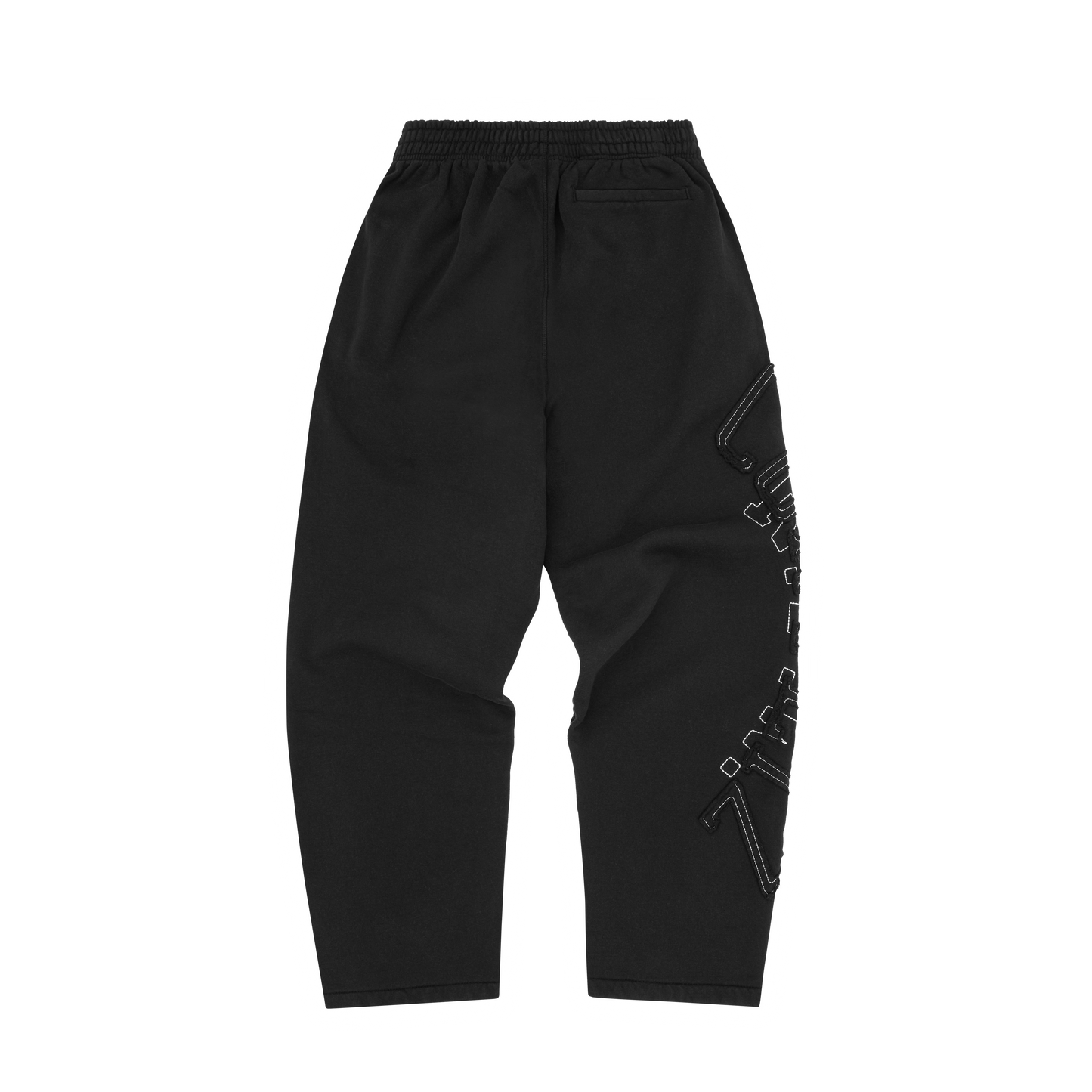 Corteiz Lundun Stitch Sweatpants – Triple Black