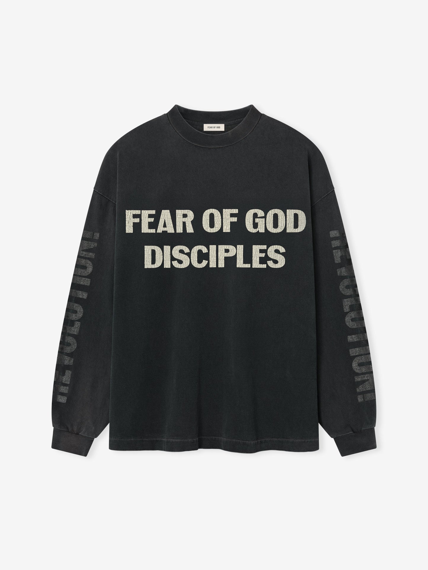 Fear of God Disciple Relaxed Long Sleeve Tee – Black, Men's Cotton Jersey
