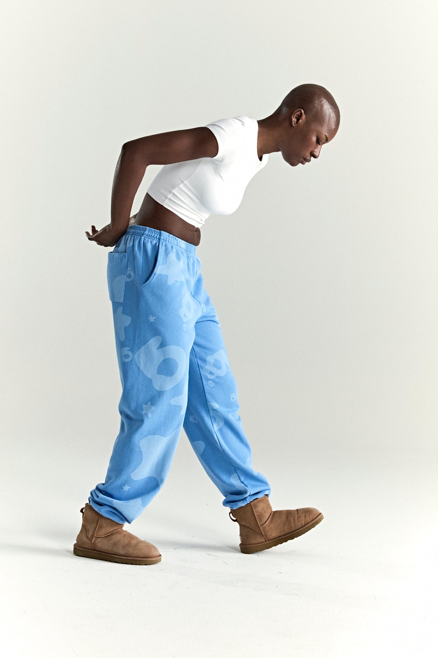 SP5DER Beluga V2 Sweatpant in Dusty Blue