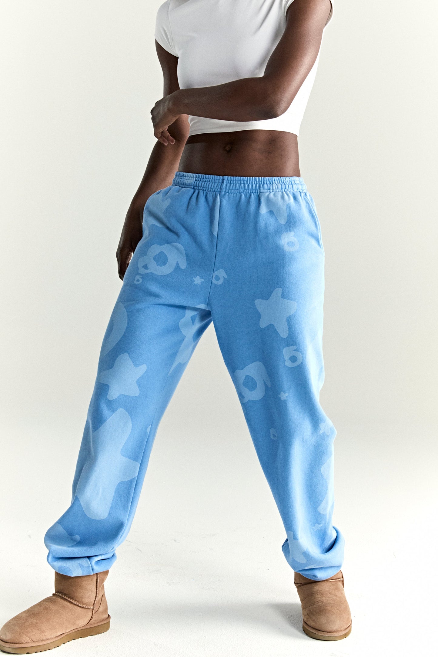 SP5DER Beluga V2 Sweatpant in Dusty Blue