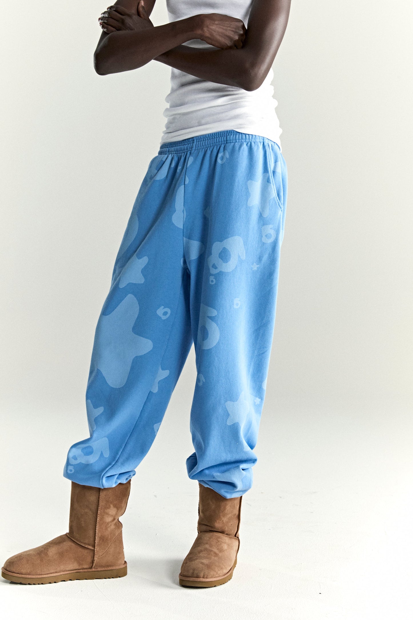 SP5DER Beluga V2 Sweatpant in Dusty Blue