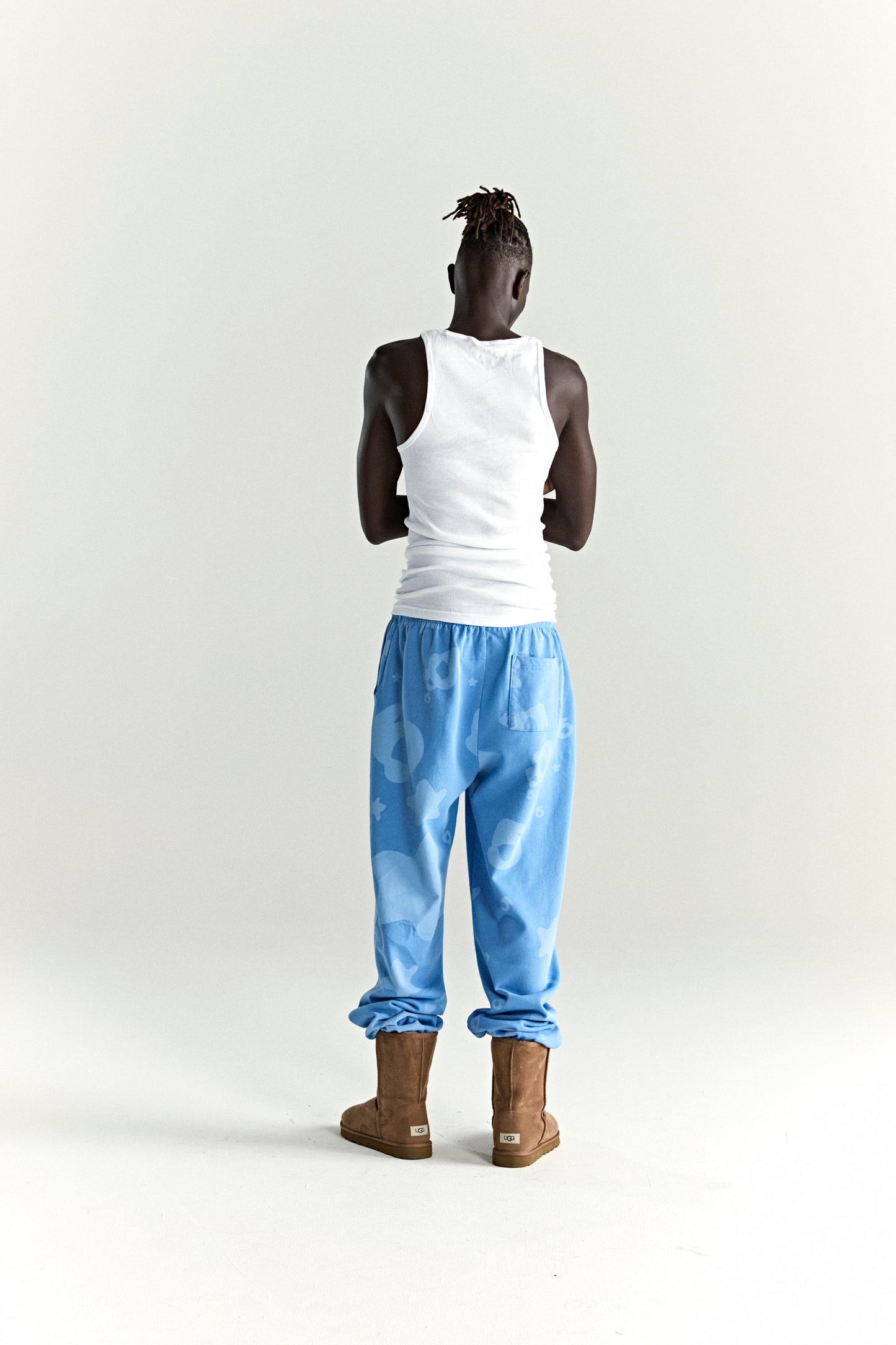 SP5DER Beluga V2 Sweatpant in Dusty Blue