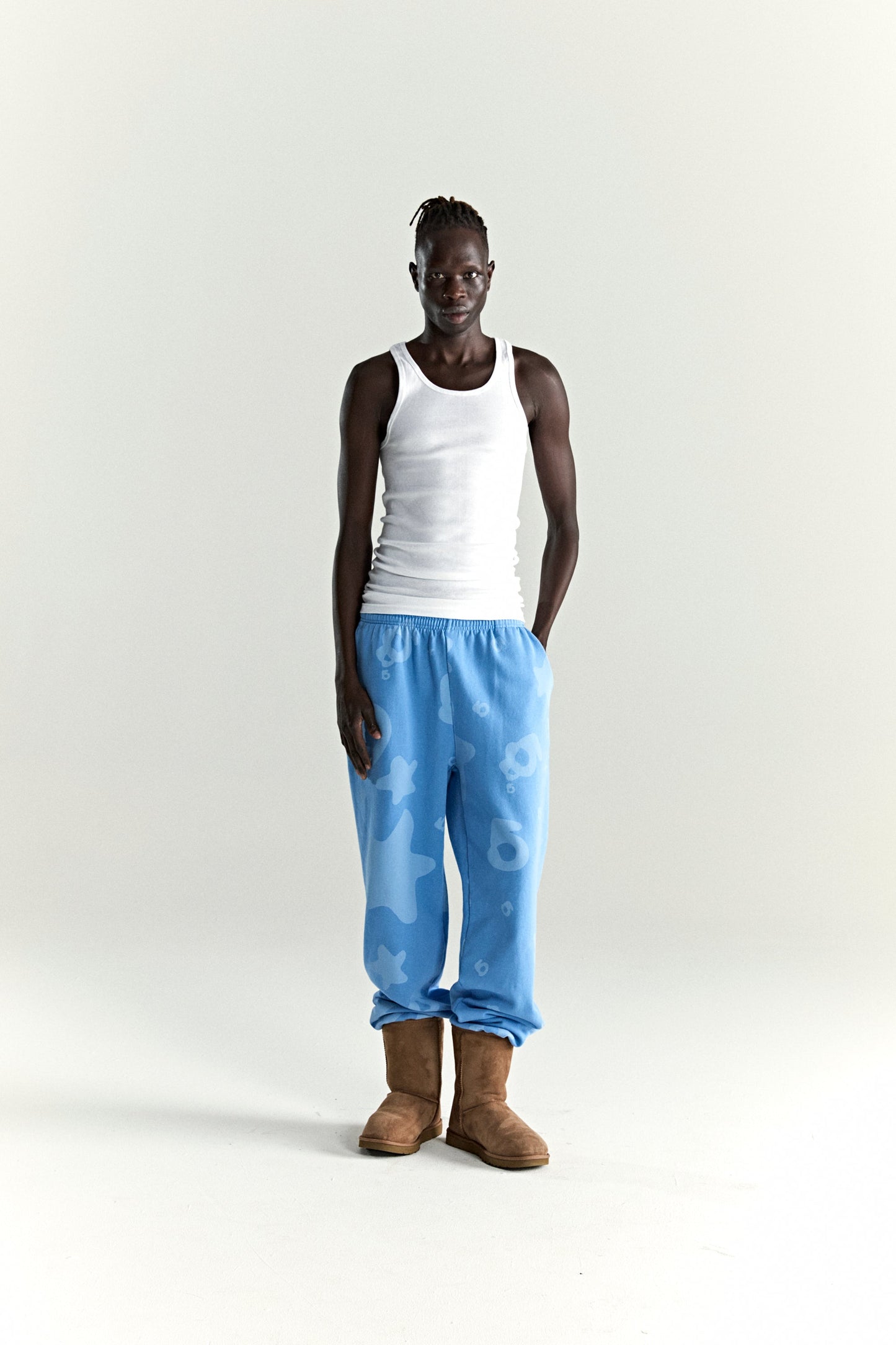 SP5DER Beluga V2 Sweatpant in Dusty Blue