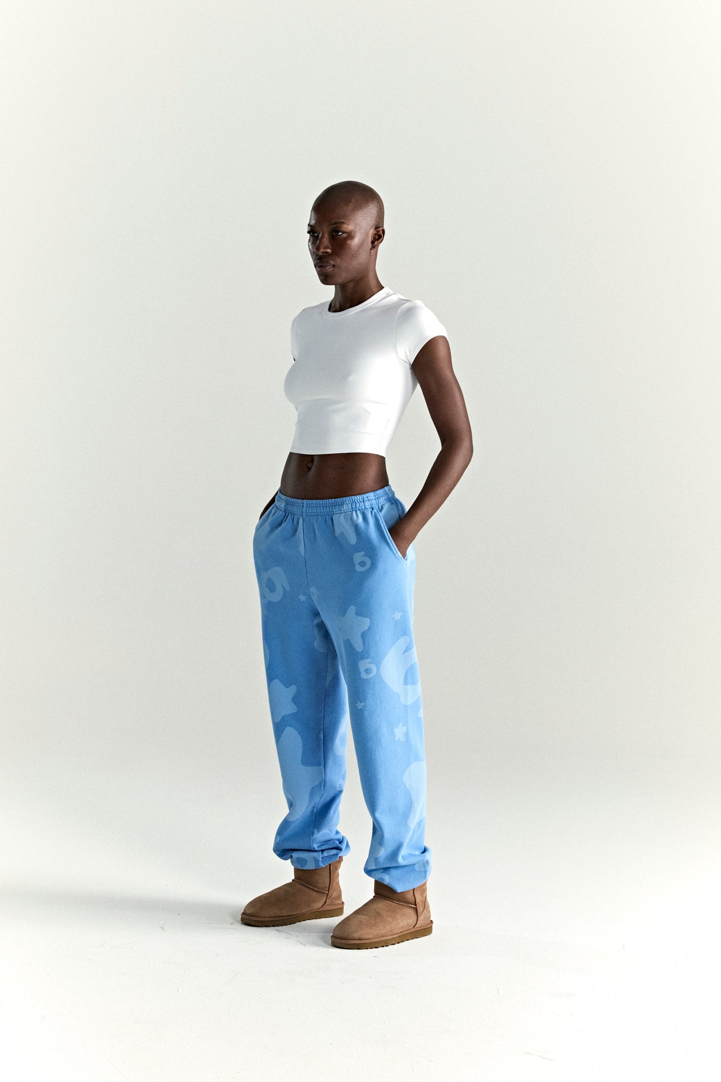 SP5DER Beluga V2 Sweatpant in Dusty Blue