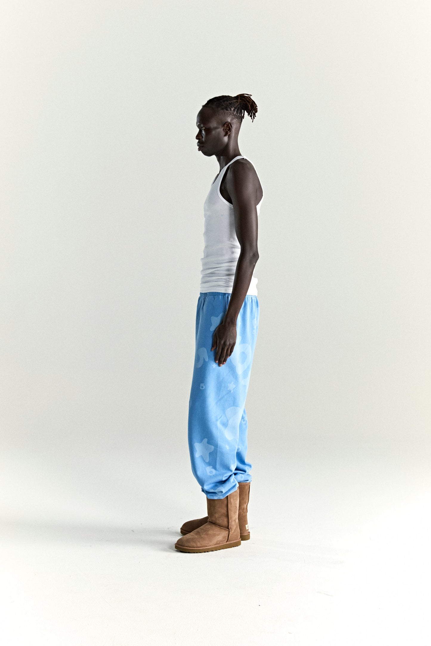SP5DER Beluga V2 Sweatpant in Dusty Blue