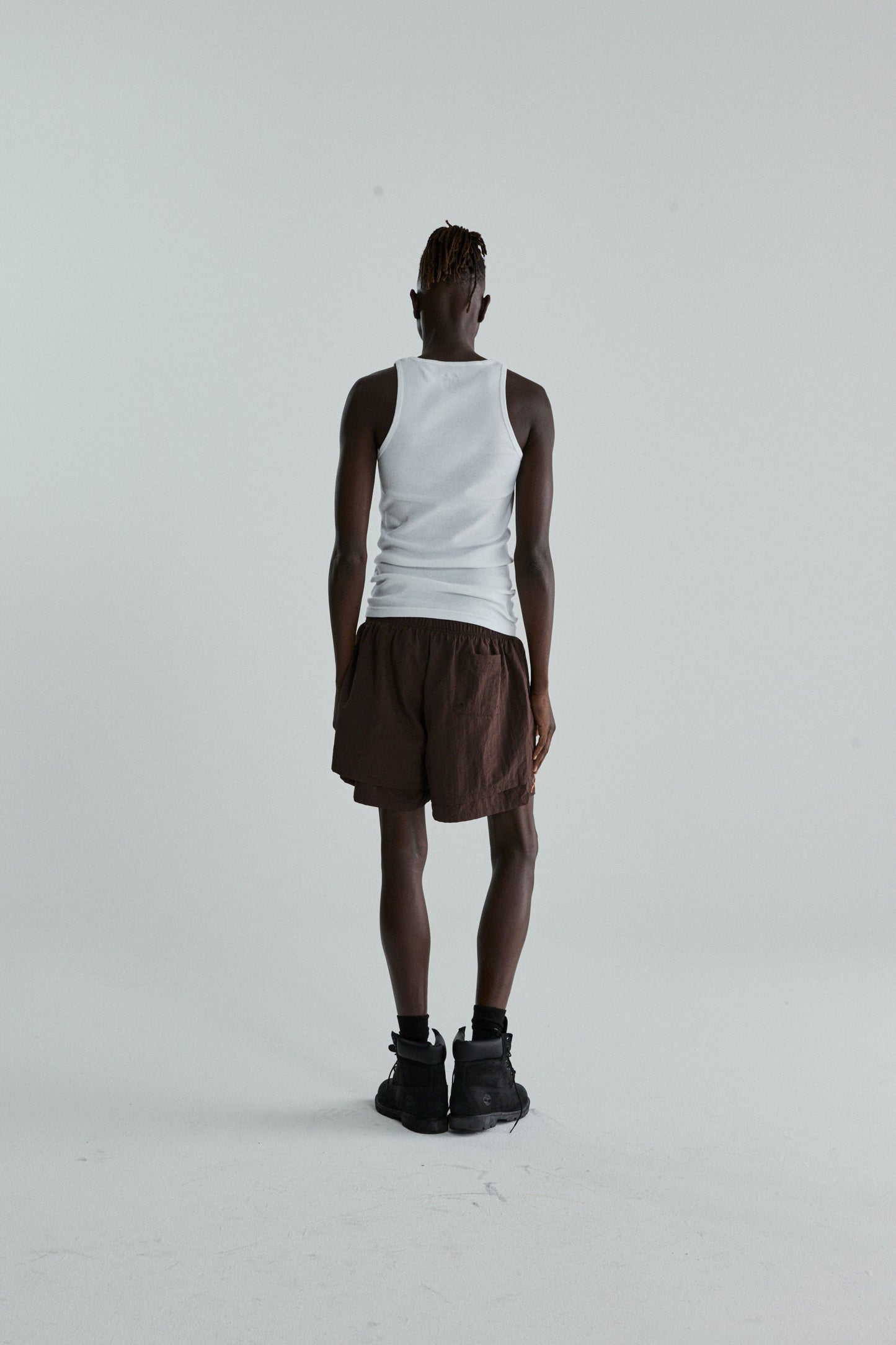 SP5DER OG Web Double Layer Short in Brown