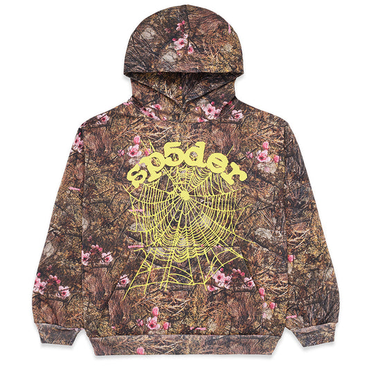 SP5DER OG Web Hoodie - Real Tree Camo - Front View