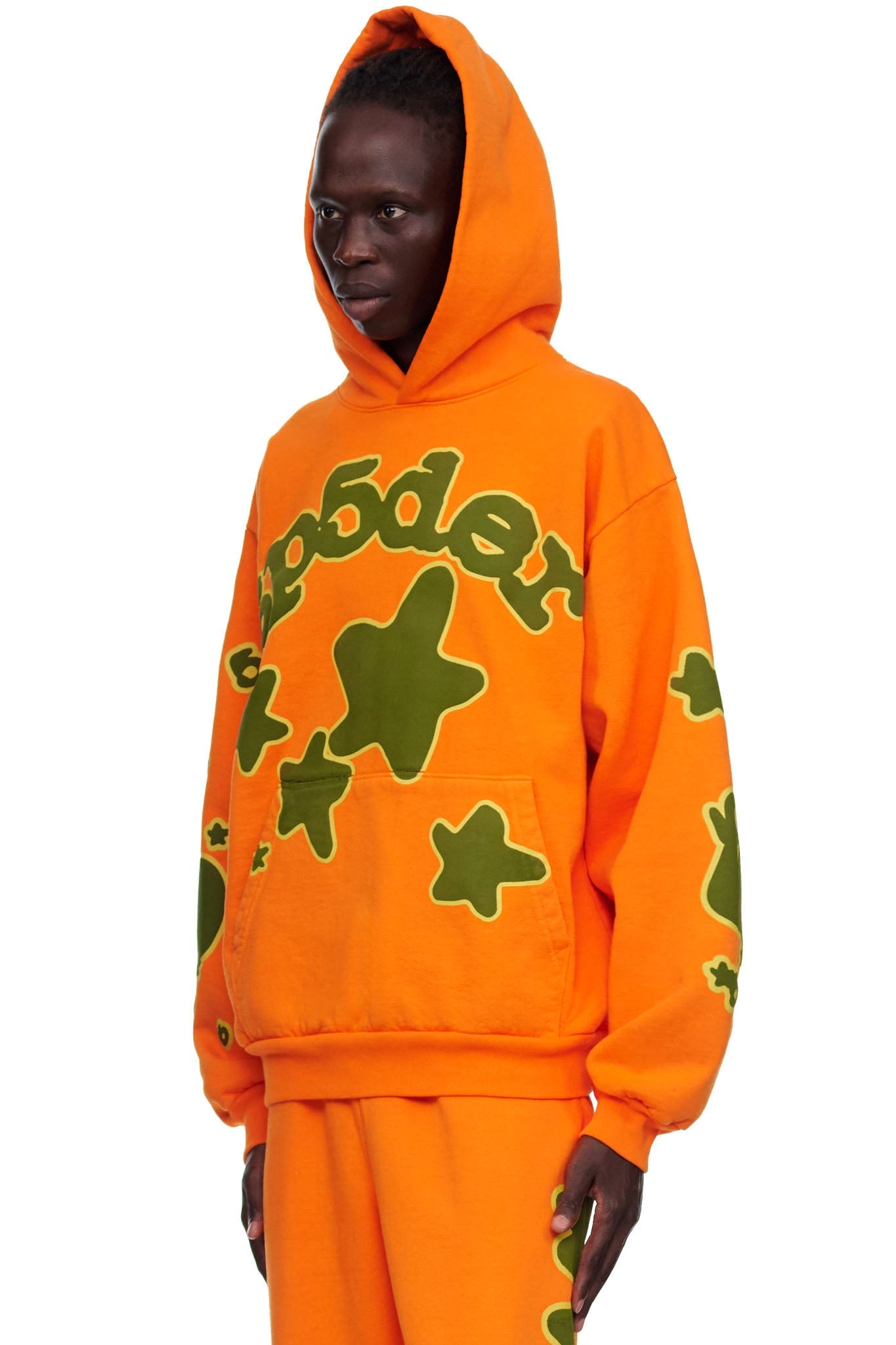SP5DER Beluga Hoodie – Orange - Detail View 3