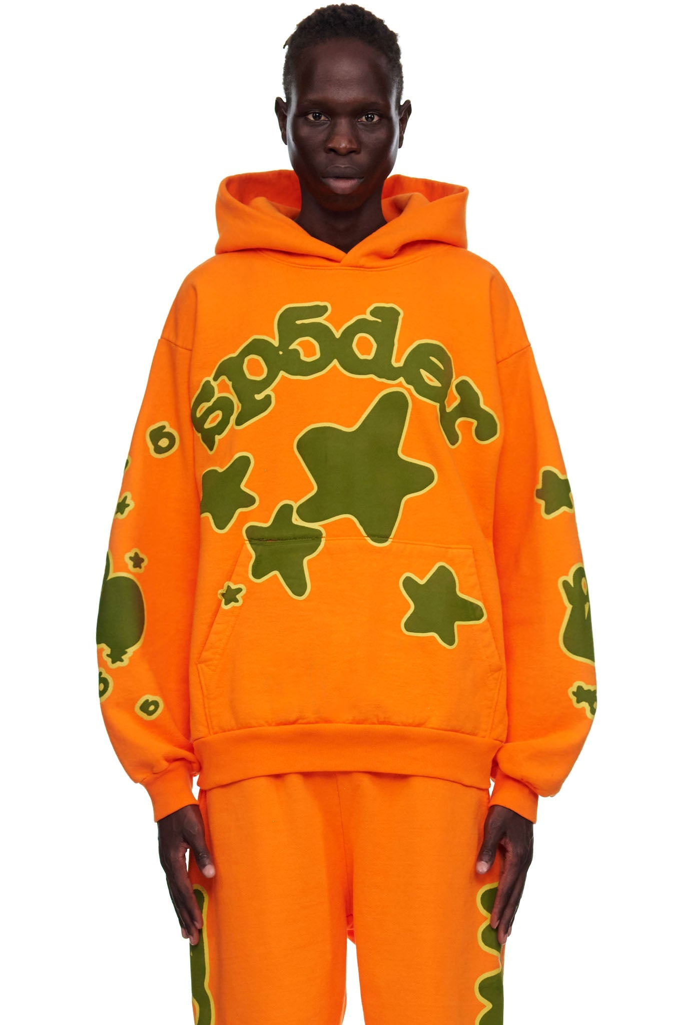 SP5DER Beluga Hoodie – Orange - Detail View 2