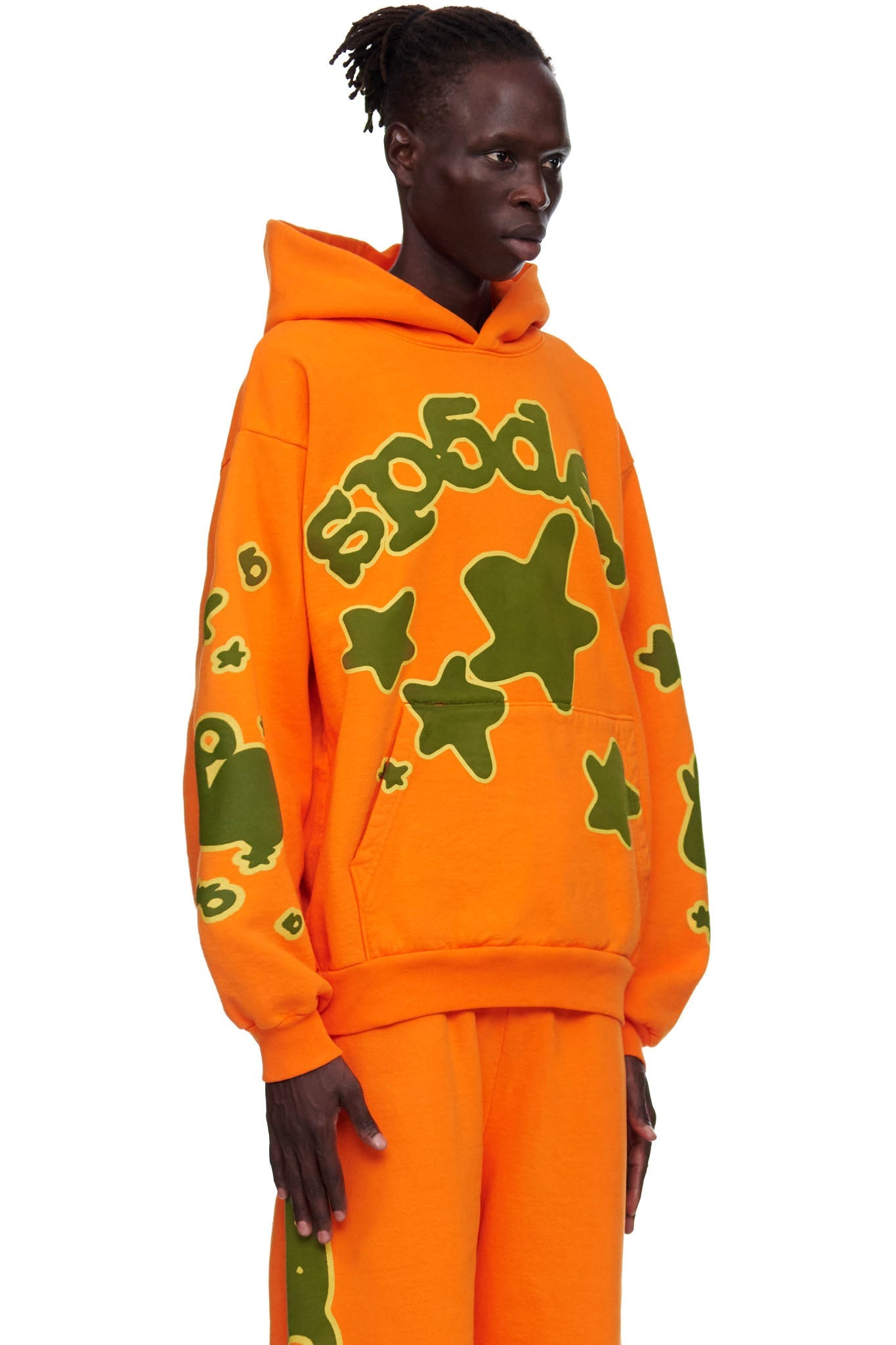 SP5DER Beluga Hoodie – Orange - Detail View 4