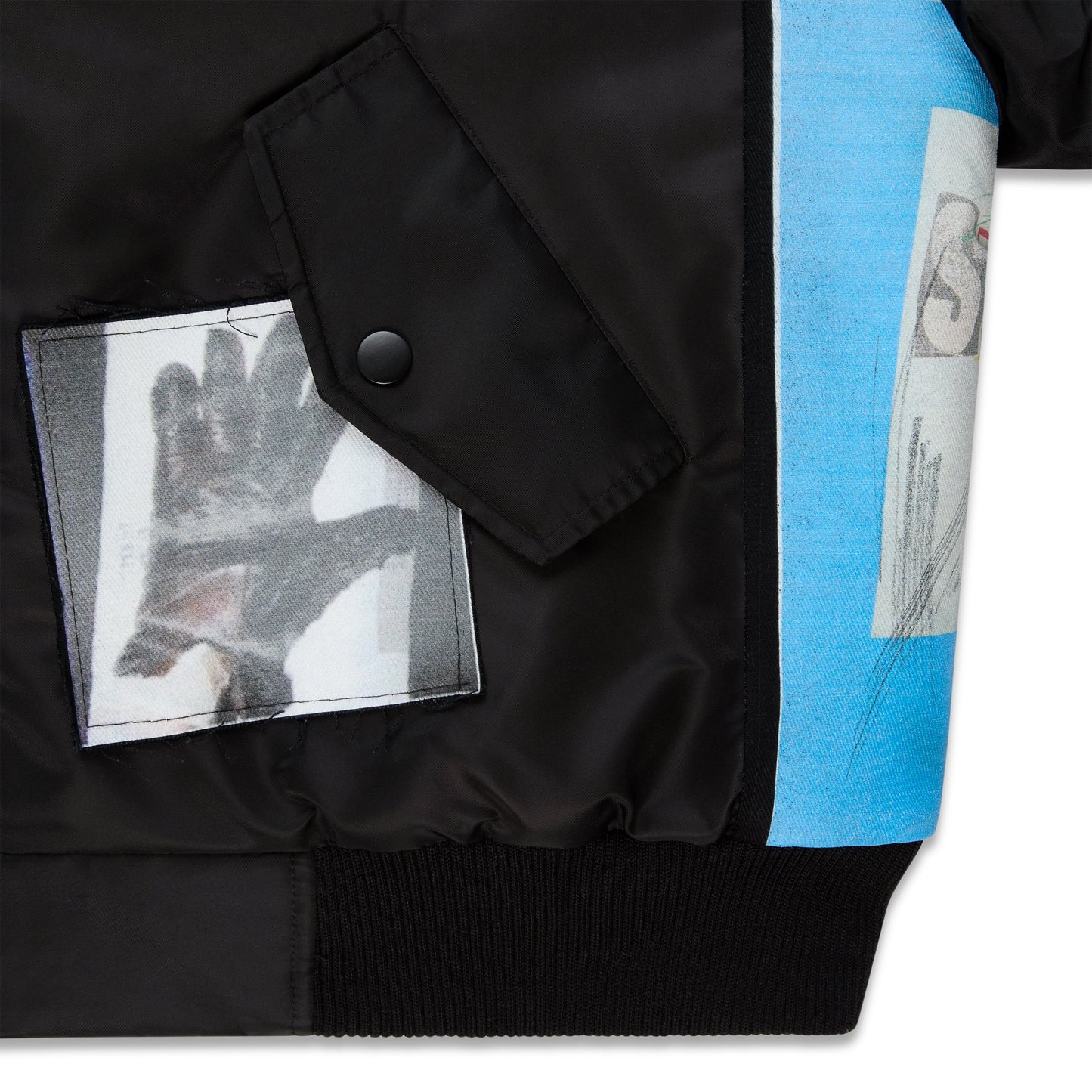 SP5DER Vet Bomber Jacket in Black