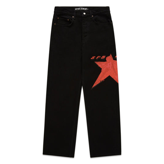 SP5DER Star Girl Denim in Black