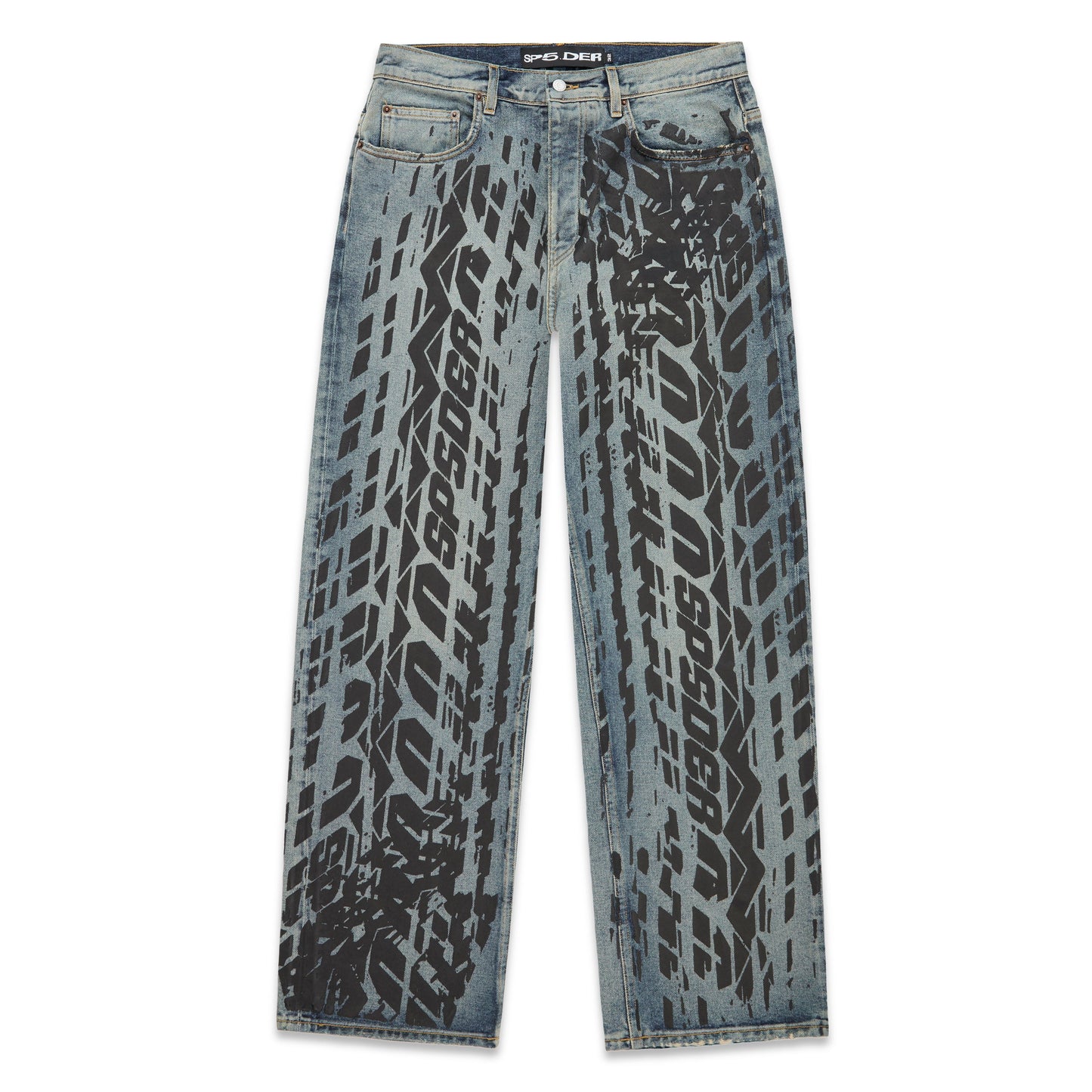 SP5DER Burnout Denim in Indigo