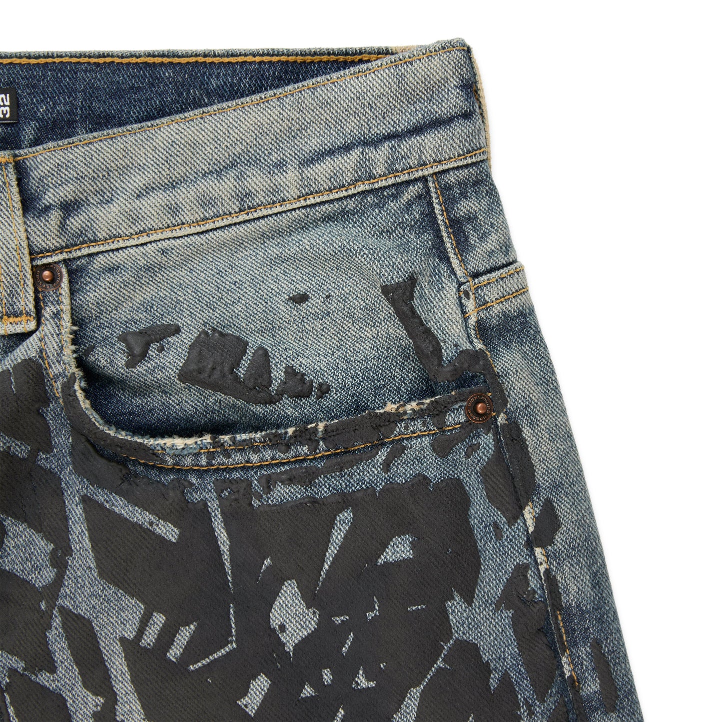 SP5DER Burnout Denim in Indigo