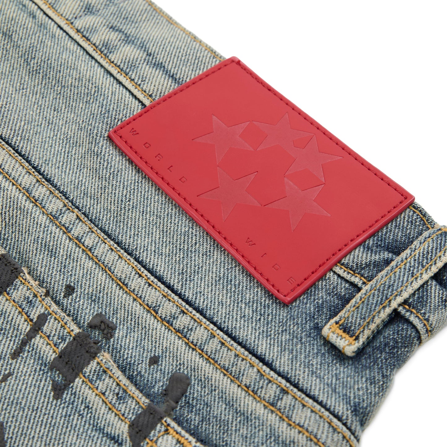 SP5DER Burnout Denim in Indigo