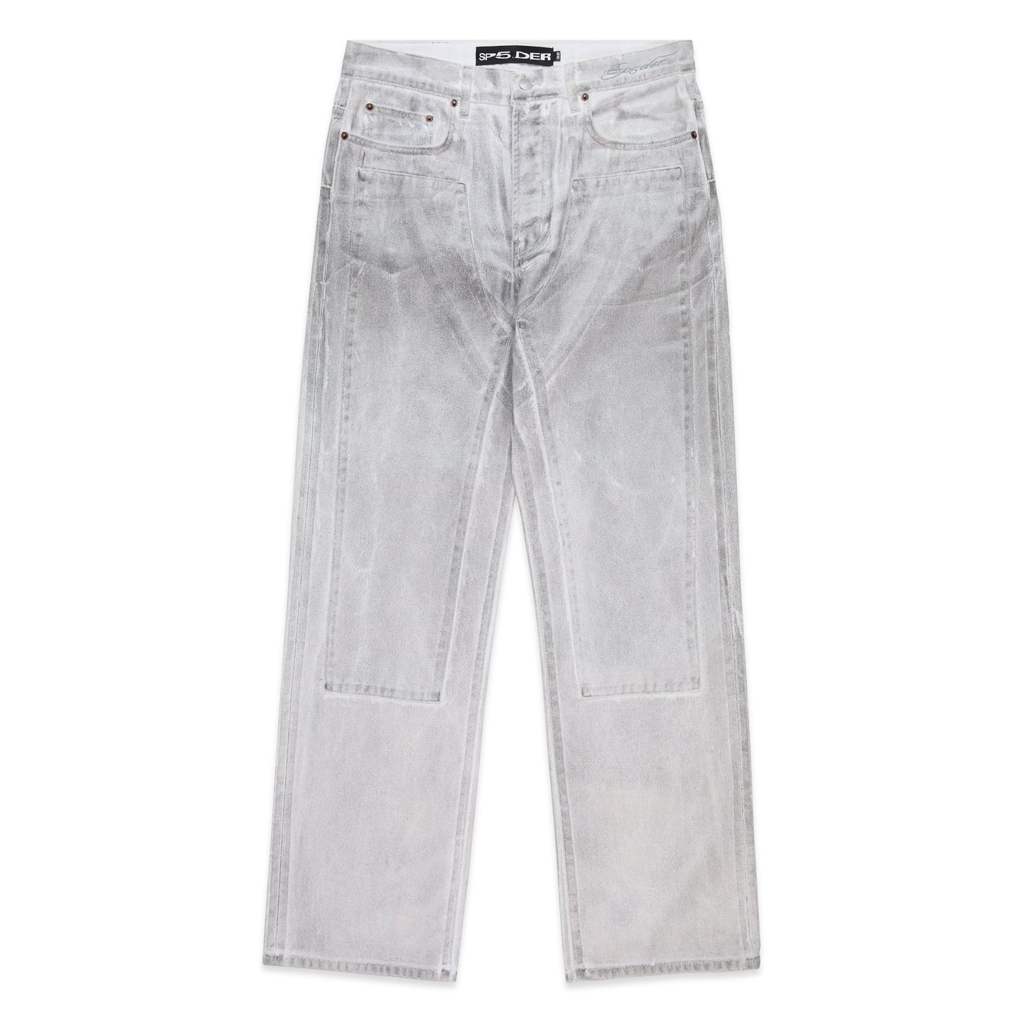 SP5DER Platinum Denim Pant in Gunmetal