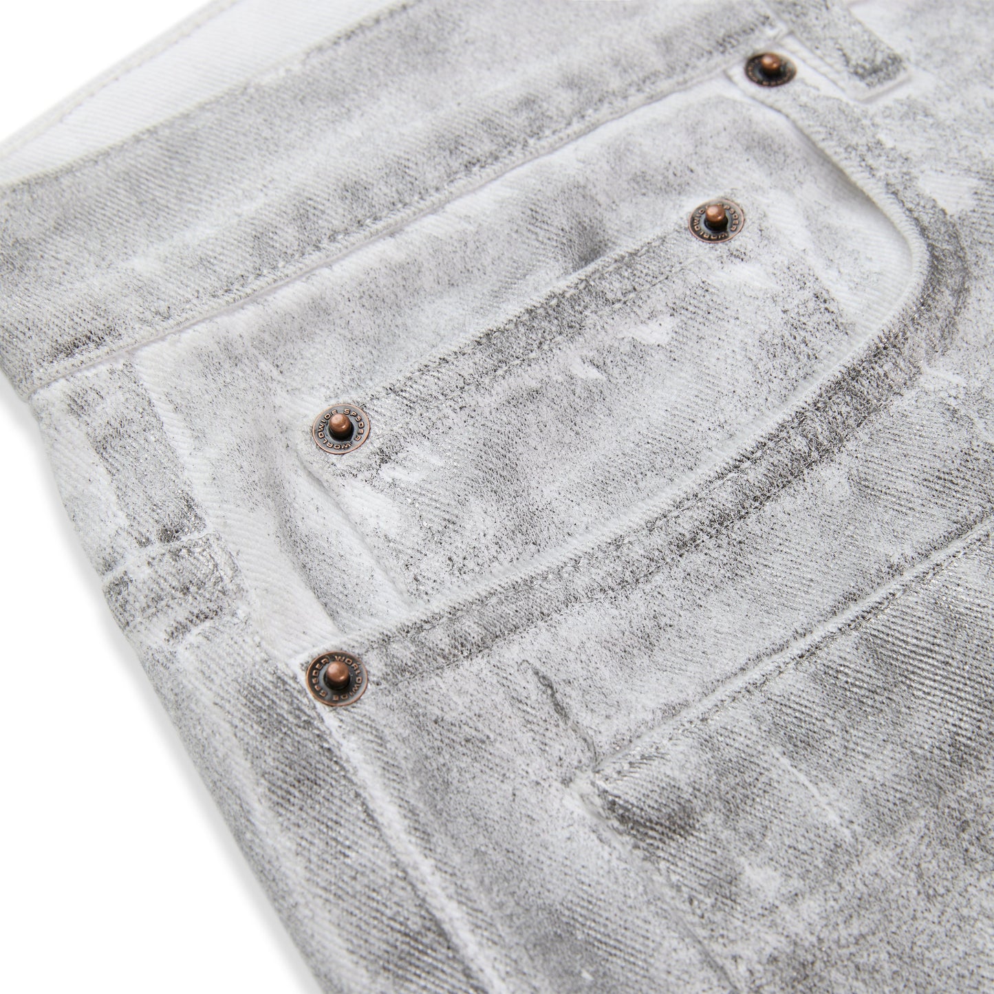 SP5DER Platinum Denim Pant in Gunmetal