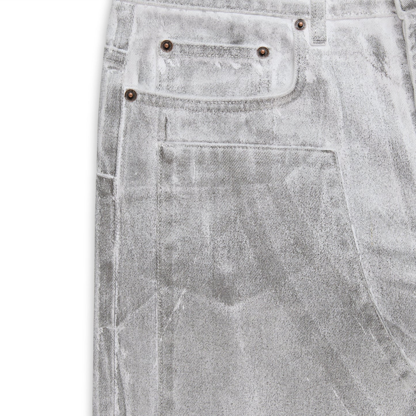 SP5DER Platinum Denim Pant in Gunmetal