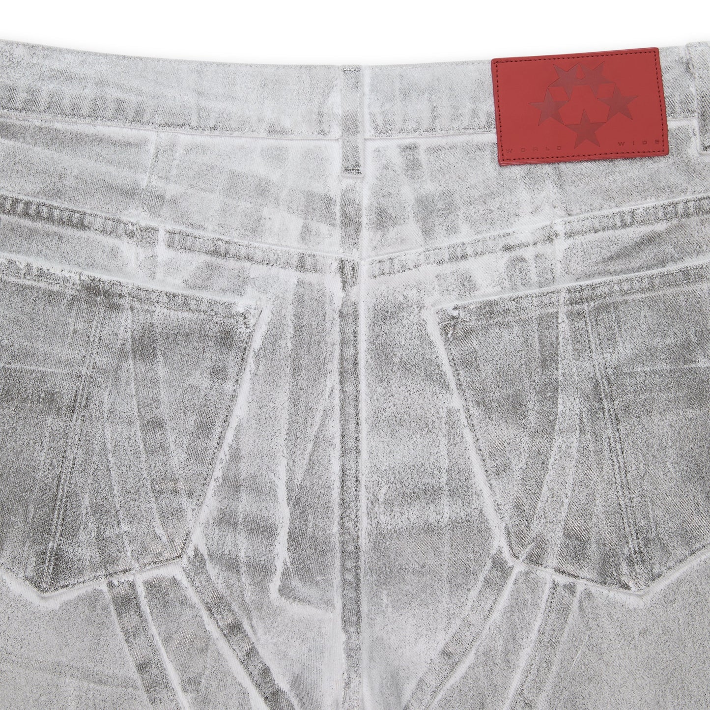 SP5DER Platinum Denim Pant in Gunmetal
