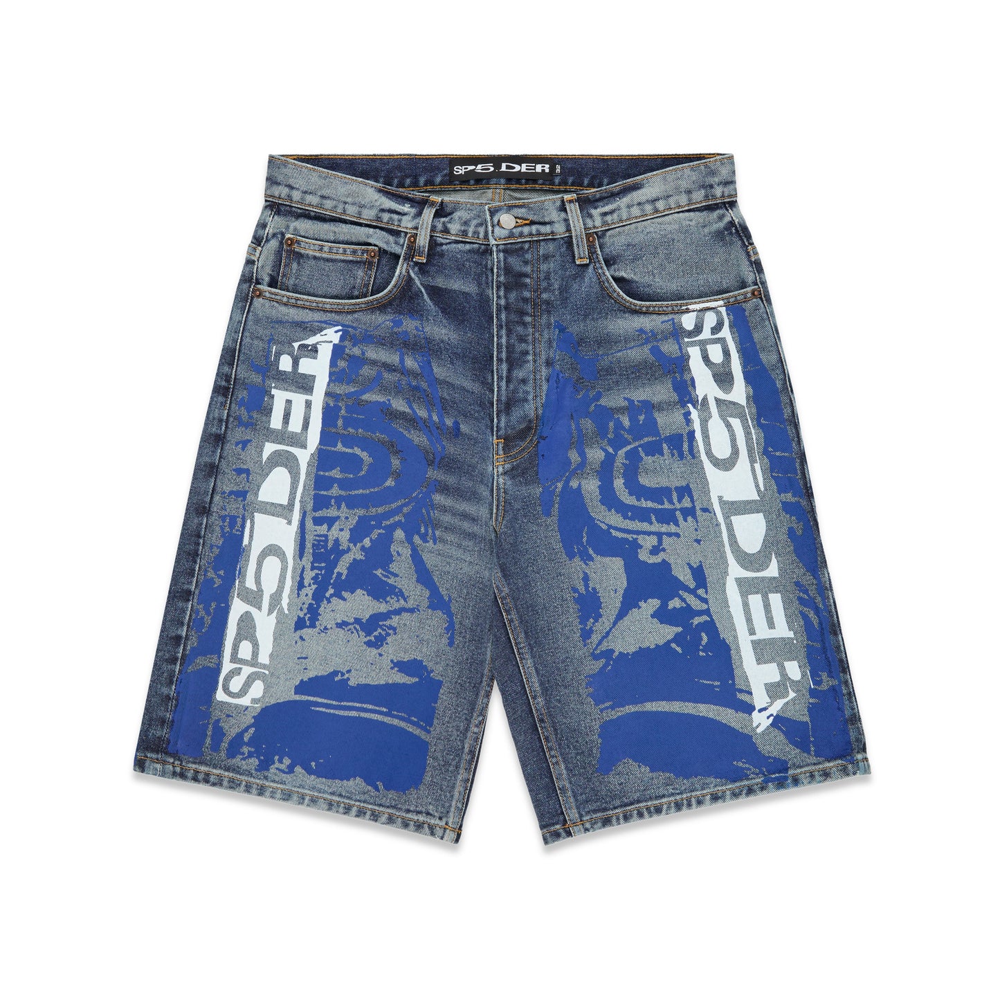SP5DER Moto GT Denim Short in Indigo