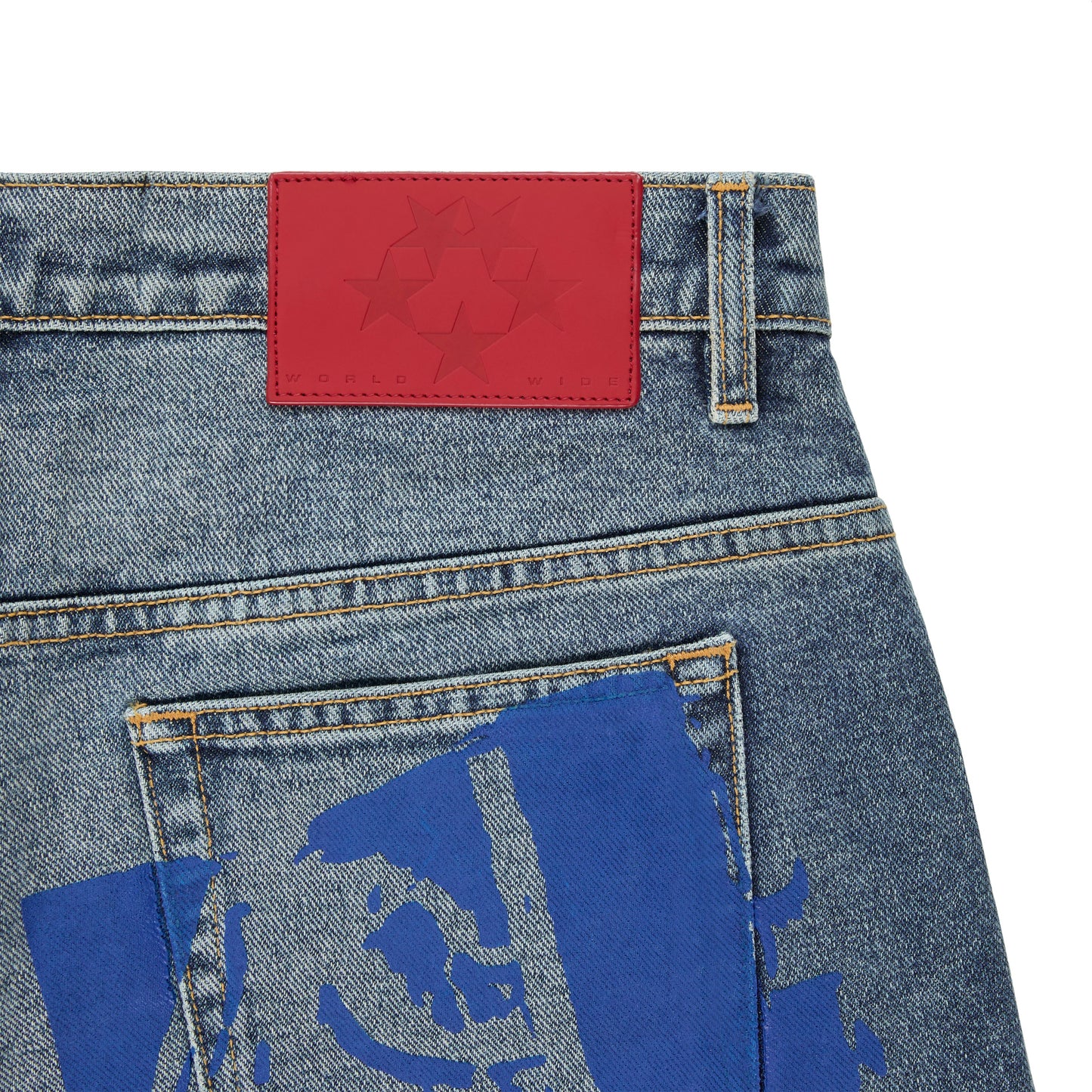 SP5DER Moto GT Denim Short in Indigo