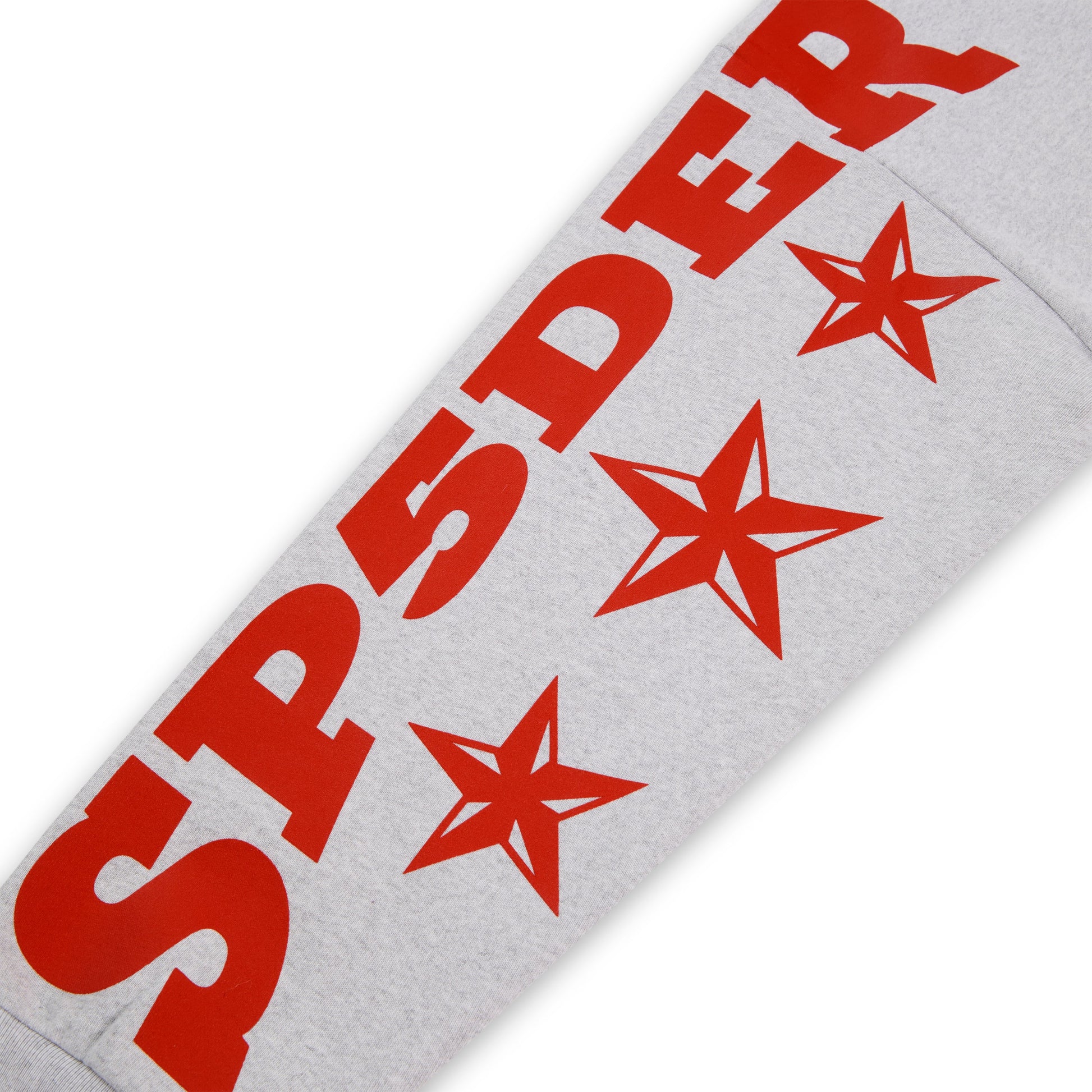 SP5DER MX555 Full-Zip Hoodie – Heather Grey - Detail View 1