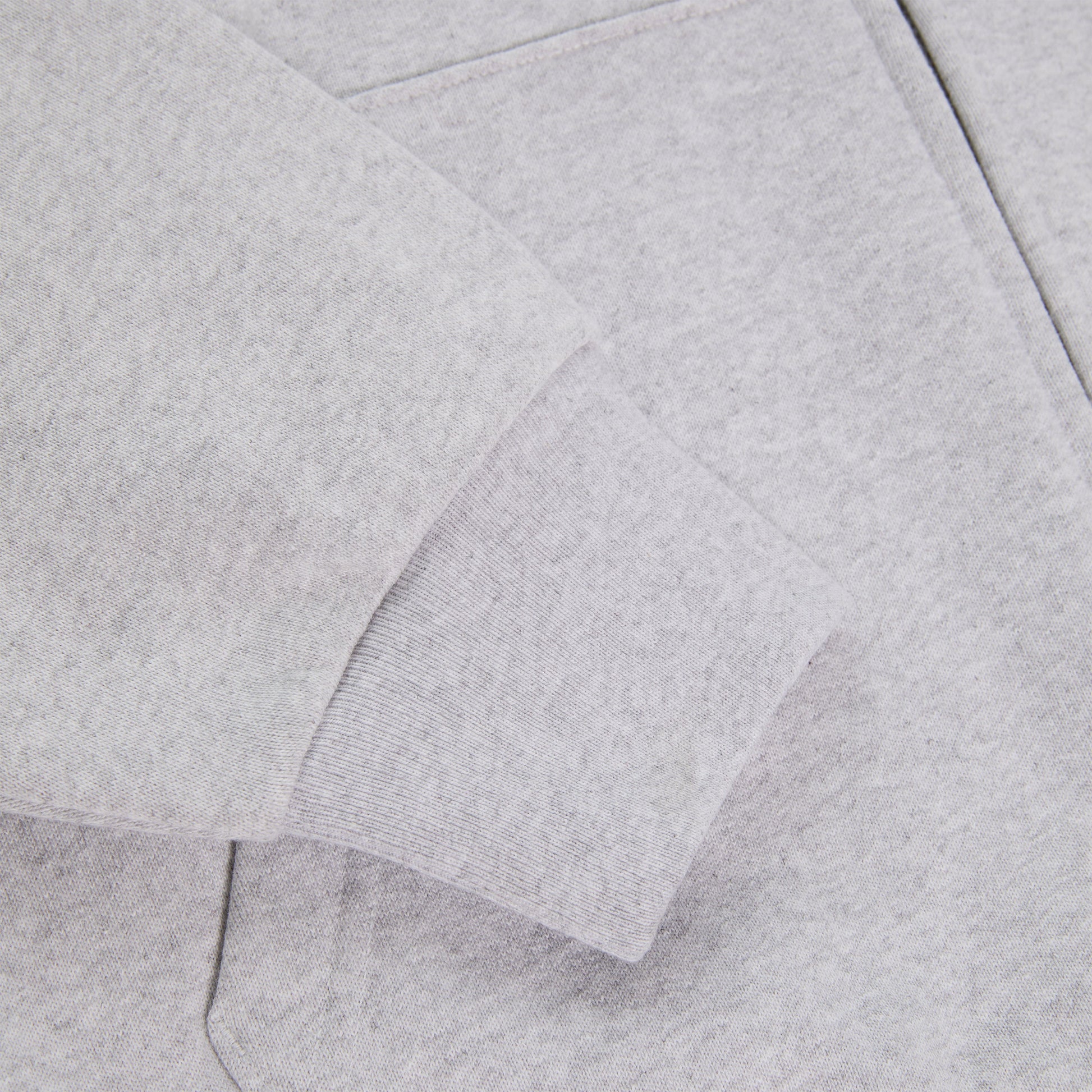 SP5DER MX555 Full-Zip Hoodie – Heather Grey - Detail View 3