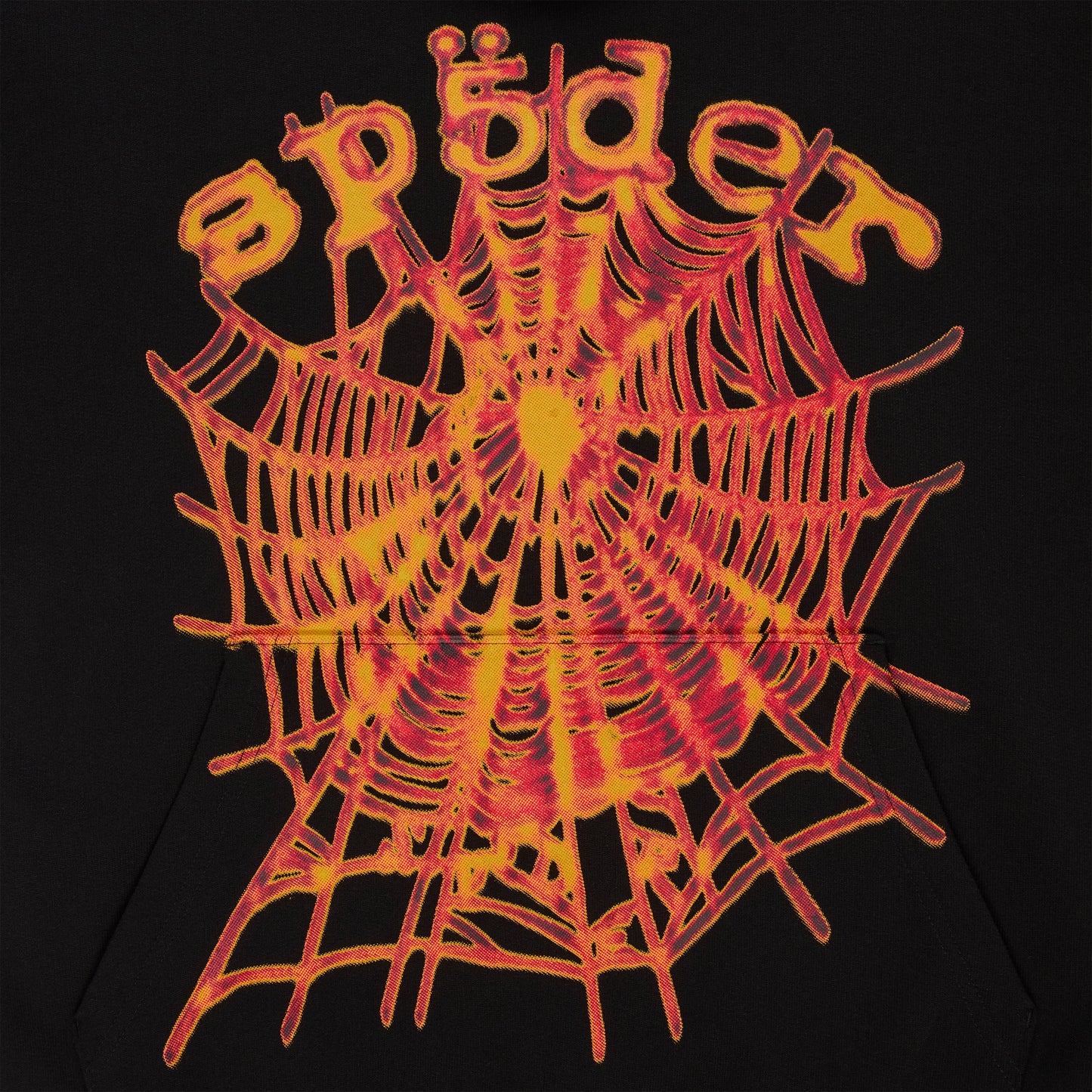 SP5DER OG Web V2 Hoodie - Black - Detail View 1