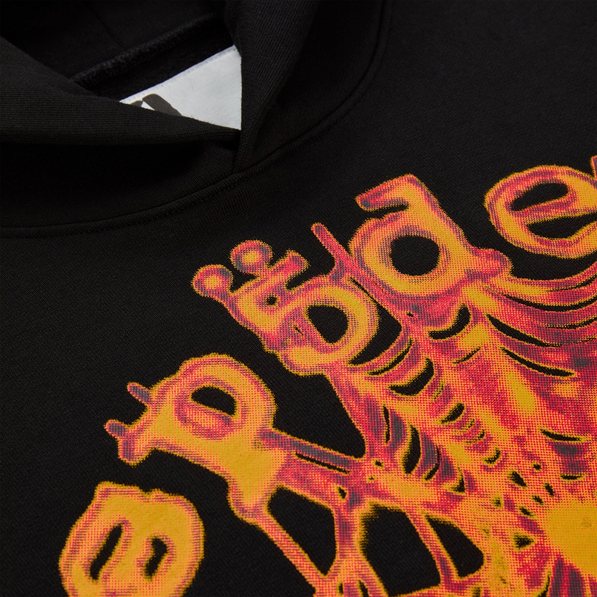 SP5DER OG Web V2 Hoodie - Black - Detail View 2